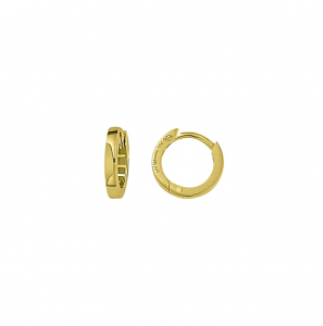 MY iMenso GOLD Creoli earrings "Dritto" (14k gold) 1.8x12mm - 454