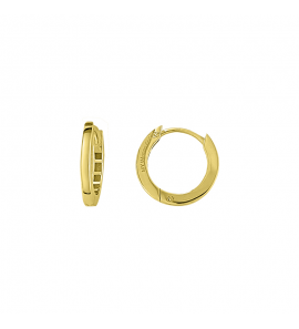 MY iMenso GOLD Creoli earrings "Dritto" (14k gold) 1.8x15mm - 455