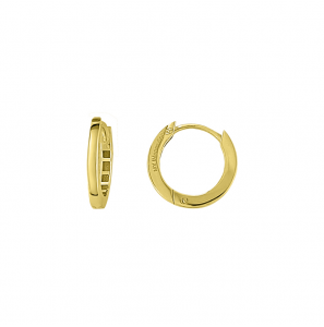 MY iMenso GOLD Creoli earrings "Dritto" (14k gold) 1.8x15mm - 455