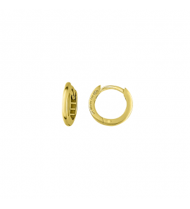 MY iMenso GOLD Creoli earrings "Pestato" (14k gold) 1.8x12,5mm - 456