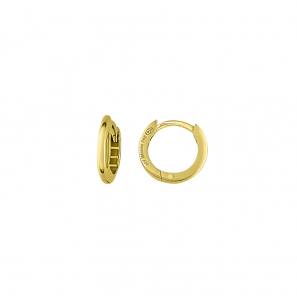 MY iMenso GOLD Creoli earrings "Pestato" (14k gold) 1.8x12,5mm - 456