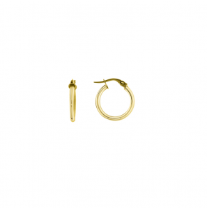 MY iMenso GOLD Creoli earrings "Hoop" (14k gold) 2x14mm - 458