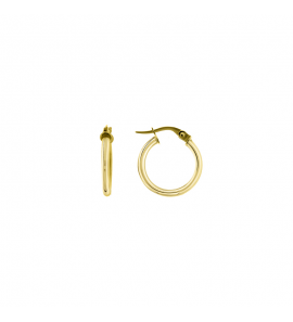 MY iMenso GOLD Creoli earrings "Hoop" (14k gold) 2x16mm - 459