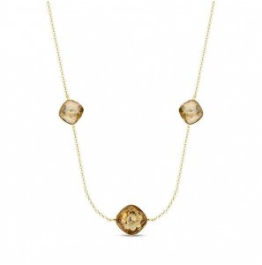 Spark FANTASY TRIPLE Necklace Gilded Light Colorado Topaz, Golden Shadow - 467