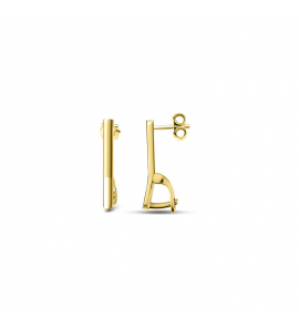 MY iMenso Creoli Carezza earstud Plano for M&L stones (925/1Mgold-plated) - 481