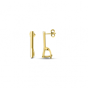MY iMenso Creoli Carezza earstud Plano for M&L stones (925/1Mgold-plated) - 481