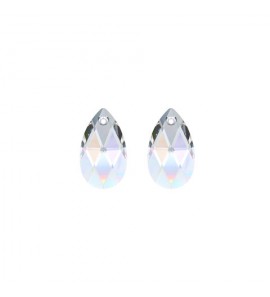 MY iMenso Creoli Carezza Pera pair of stones "Brillante crystal" "Crystal AB" 16mm - 484