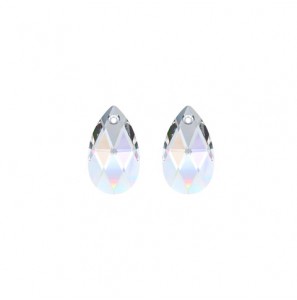 MY iMenso Creoli Carezza Pera pair of stones "Brillante crystal" "Crystal AB" 16mm - 484