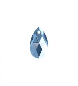 MY iMenso Creoli Carezza Pera single stone "Brillante crystal" "Light Sapphire" 22mm - 486