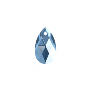 MY iMenso Creoli Carezza Pera single stone "Brillante crystal" "Light Sapphire" 22mm - 486