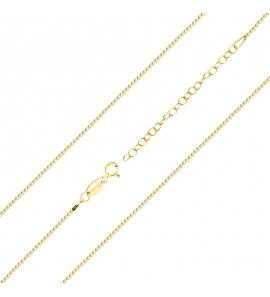 MY iMenso necklace "Forzatina small 1.2mm" (925/1Mgold-plated) 42+5cm - 489