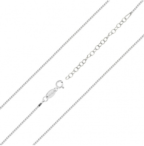 MY iMenso necklace "Forzatina small 1.2mm" 42+5cm (925/rhod-plated) - 490