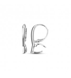 MY iMenso Creoli Carezza earhook Plano for M&L stones (925/rhod-plated) - 493