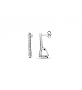 MY iMenso Creoli Carezza earstud Zirconi for M&L stones (925/rhod-plated) - 495