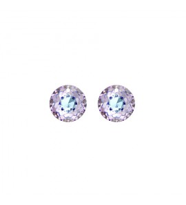 MY iMenso Creoli Carezza Tonda pair of stones "Brillante crystal" "Vitrail Light" 10mm - 510
