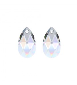 MY iMenso Creoli Carezza Pera pair of stones "Brillante crystal" "Crystal AB" 22mm - 522