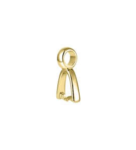 MY iMenso Creoli pair of bails for ear-pendant for 22mm-Pera (925/0,5Mgold-plated) - 526