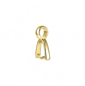 MY iMenso Creoli pair of bails for ear-pendant for 22mm-Pera (925/0,5Mgold-plated) - 526