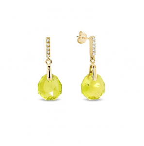 Spark CALATHEA Gilded Earrings Citrus Green - 544