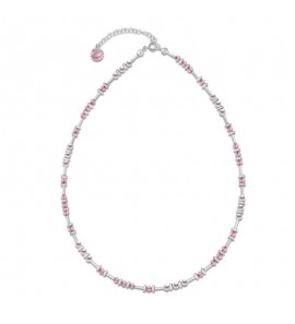 Spark CLEMATIS Necklace Rose, Rosaline Pearl, Hematite - 553