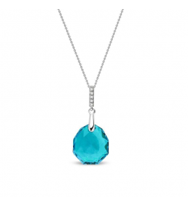 Spark CALATHEA Necklace Blue Zircon - 556