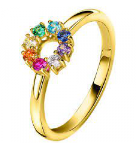 Zinzi zlv. ring pave zirc. mt. 54 - 612
