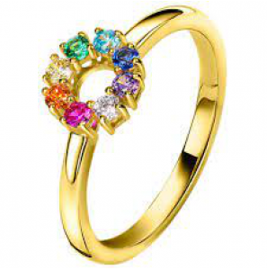 Zinzi zlv. ring pave zirc. mt. 54 - 612