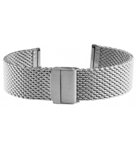 Horlogeband staal milanees 18 mm - 676