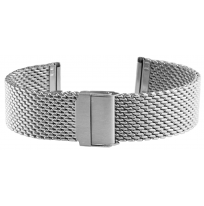 Horlogeband staal milanees 18 mm - 676