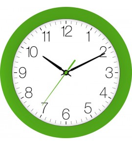 Tijdsein gestuurde wandklok 30 cm, groen - 702