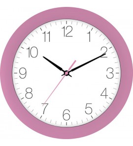 Tijdsein gestuurde wandklok 30 cm, oud roze - 704
