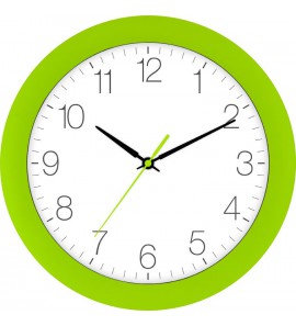 Tijdsein gestuurde wandklok 30 cm, lime groen - 705