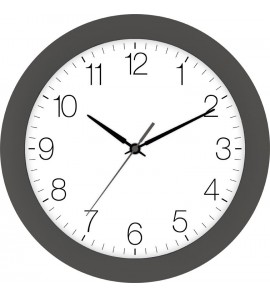 Tijdsein gestuurde wandklok 30 cm, grijs - 711