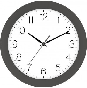 Tijdsein gestuurde wandklok 30 cm, grijs - 711