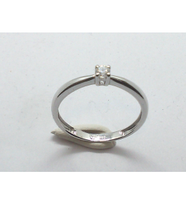 Goud wit dames ring met 0.10 crt. H-SI - 802