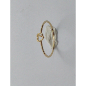 Goud dames ring hartje met 0.01 crt WE-P2 - 838