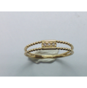 Goud bicolour  dames ring met 0.02 crt WE-P2 - 840