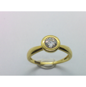 Goud dames ring met zirkonia - 850