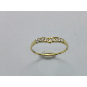 Goud dames ring met zirkonia - 851