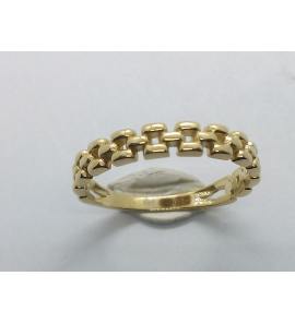Goud dames ring rolex schakels - 859