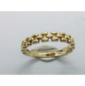 Goud dames ring rolex schakels - 859