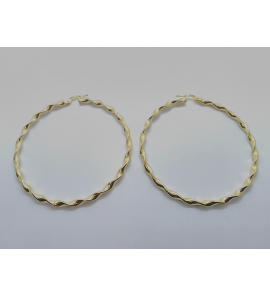 Goud oorringen tors  55x2.8 mm - 880