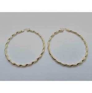 Goud oorringen tors  55x2.8 mm - 880