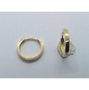 Goud klap oorring  13.5x1.6 mm - 907