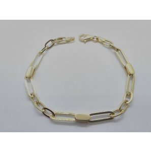 Goud armband fantasie 19 cm - 917