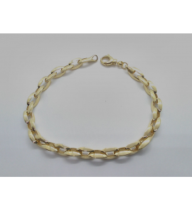 Goud armband fantasie 19 cm - 920