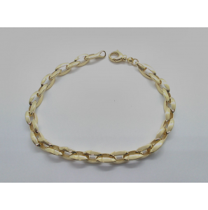 Goud armband fantasie 19 cm - 920