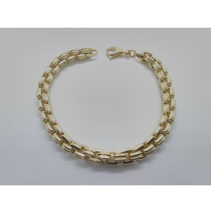 Goud armband fantasie 19 cm - 921