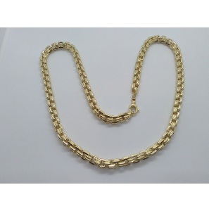 Goud collier fantasie 50 cm - 922