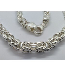 Zilver konings collier 11.5 mm 70 cm - 980